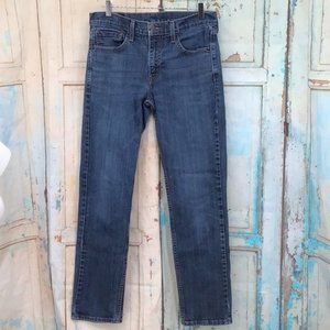 Levi Mens 511 W32 L32 Slim Fit Dark Blue Wash Cotton Denim Jeans